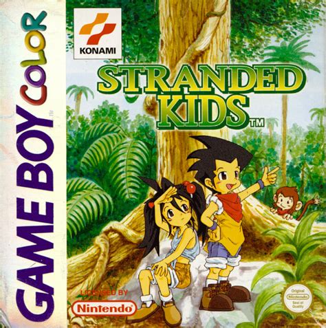 Nintendo game boy color • biox • koei • action, platformer, 2d • japan • 2/2/2001 • 4988615015403. Survival Kids (1999) Game Boy Color box cover art - MobyGames