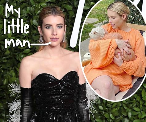 Emma Roberts Shares First Pic Of Newborn Son And His Name Perez Hilton