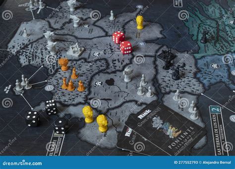 Risk Game Of Thrones Edition Map Board Game Editorial Stock Photo