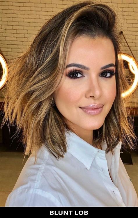 The Blunt Lob Is A Chic Modern Style To Try This Cut Works Well This