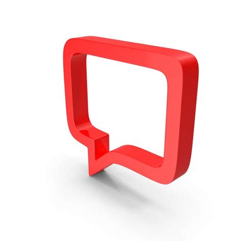 Red Message Icon By Pixelsquid360 On Envato Elements