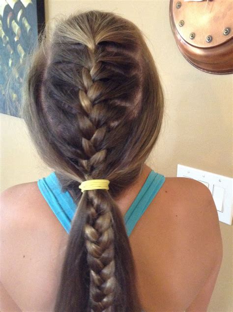 French Braid In The Middle