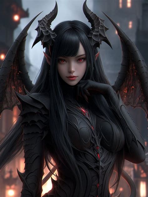 Fantasy Anime Fantasy Demon Gothic Fantasy Art Fantasy Female Warrior Beautiful Fantasy Art