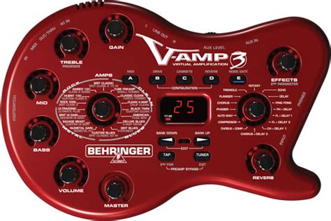 behringer v amp 3 virtual guitar amp modeler hr