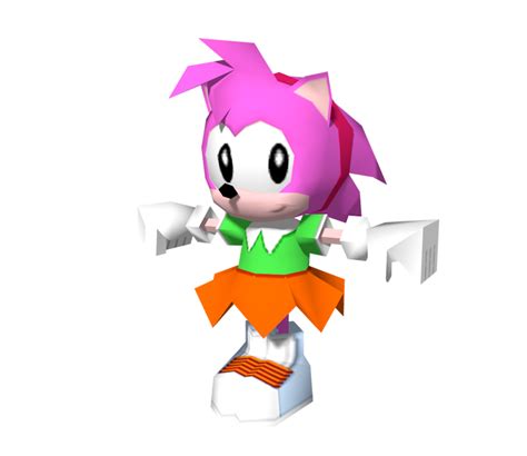 Custom Edited Sonic The Hedgehog Customs Classic Amy Low Poly