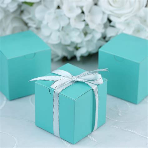 100 PCS 3 X3 Turquoise Party Favor Boxes In 2019 Wedding Gift