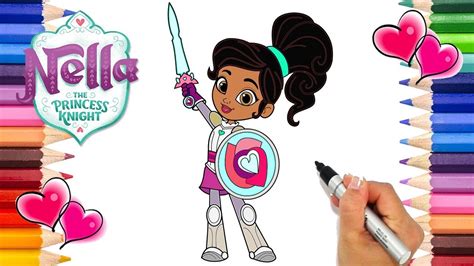 Coloring page nella the princess knight nella de prinses 9. Nella The Princess Knight Coloring Page | How to Draw ...