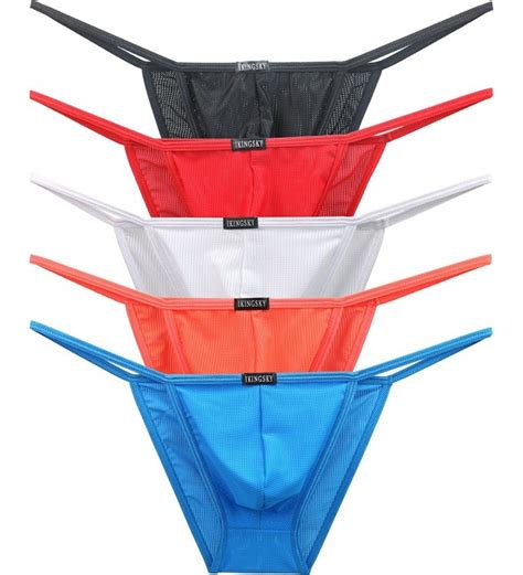 Mens Low Rise Breathable Bikini Underwear Sexy Brazilian Back Mens