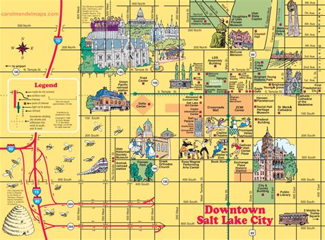 Salt Lake City Attractions Map