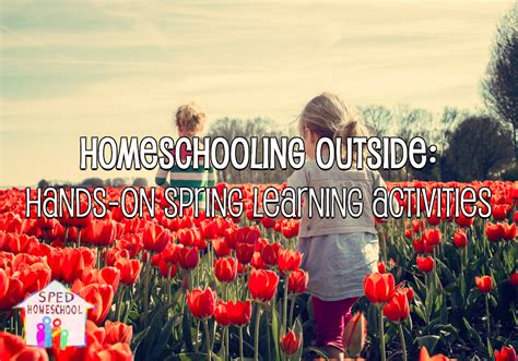 Sped Homeschool Homeschooling Outside Hands On Spring Learning Activities