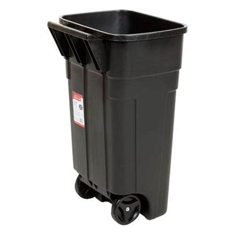 Rubbermaid 34 Gal Roughneck Wheeled Trash Can Fg289804bla Blains