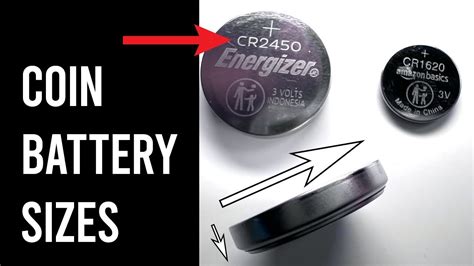 Coin Battery Sizes Explained In 60 Seconds Youtube