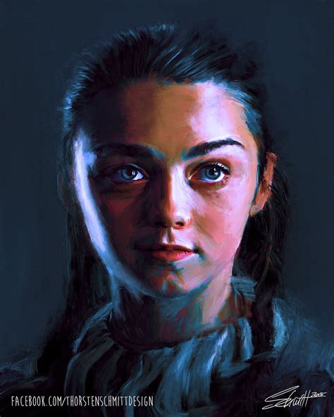 Arya Stark Game Of Thrones Maisie Williams Thorsten Schmitt Design