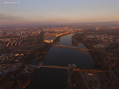 Autumn Scenery Of Chaobai River In Shunyi District Of Beijing China