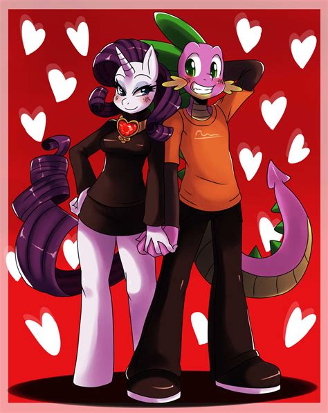 Spike And Rarity Valentine By Ss2sonic On Deviantart