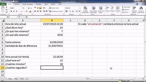 Cómo Poner O Insertar La Fecha Y Hora Automática En Una Celda De Excel