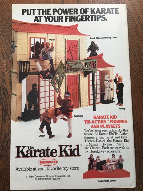 I Saw This Old Ad For Karate Kid Toys On The Back Of A Vintage Comic