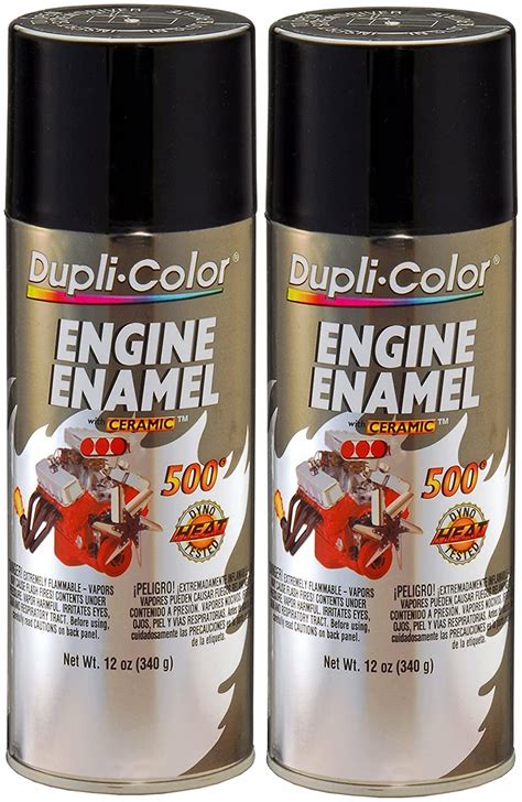 Dupli Color De1613 Gloss Black Engine Enamel With Ceramic 12 Oz