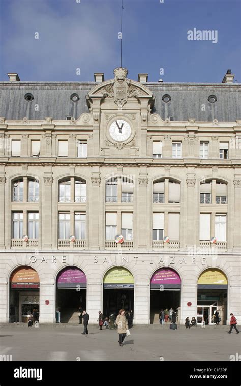 France Paris Gare Saint Lazare Train Station Stock Photo Alamy
