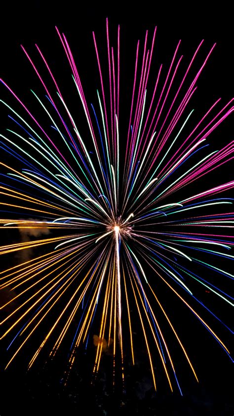 Fireworks Wallpaper 4k New Years Eve Night Colorful Dark Sky