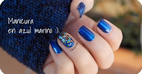 Te mostramos los mejores diseños de uñas azules mate, con plata, con dorado, azul marino, azul rey, en uñas acrilicas, naturales y más. ManiCute | Nail art blog: Manicura sencilla en azul oscuro ...