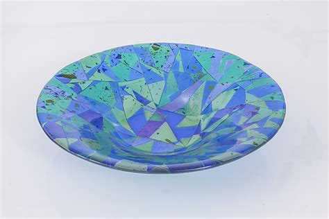 Emerald Waters By Varda Avnisan Art Glass Bowl Artful Home