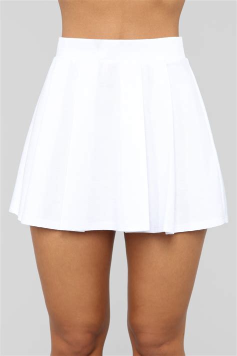 women s white pleated tennis skirt vlr eng br