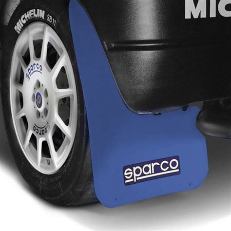Sparco 03791az Blue Mud Flaps With Sparco Logo