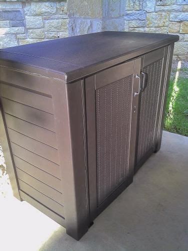 Rubbermaid Bridgeport 123 Gal Resin Patio Cabinet 1863391 The Home