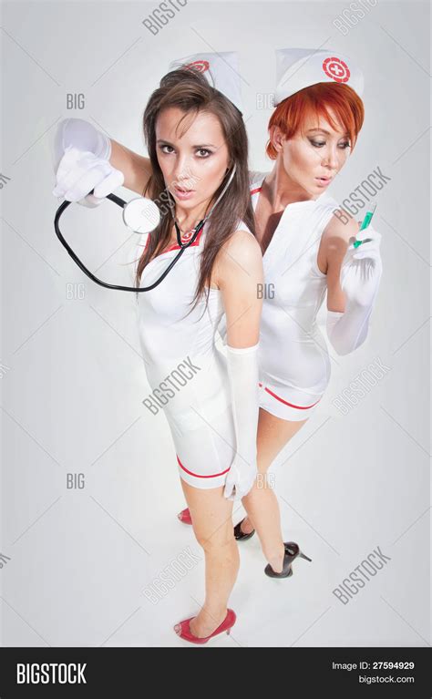 two sexy nurses image and photo free trial bigstock