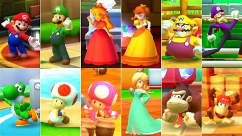Mario Party Star Rush All Playable Characters Nd Place Youtube