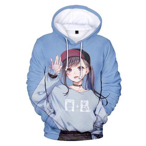 New Anime Ahegao Face Hentai Manga 3d Hoodie Sweatshirt Pullover Hooded