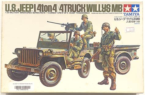 Pre Owned Tamiya 35015 Us Jeep 14 Ton 4x4 Truck Willys Mb 135