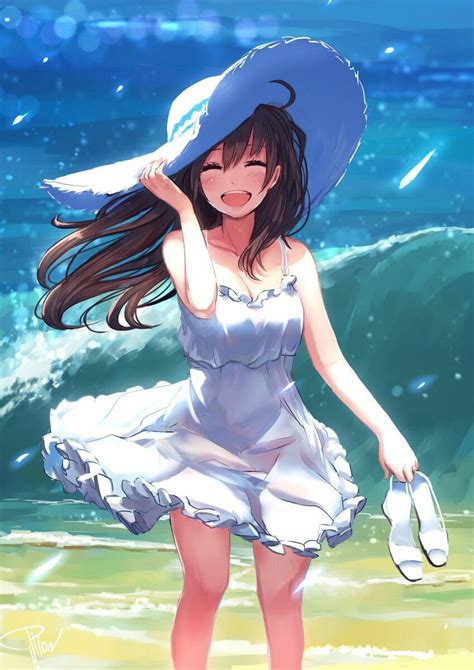 Summer Anime Girl Cute Outfit