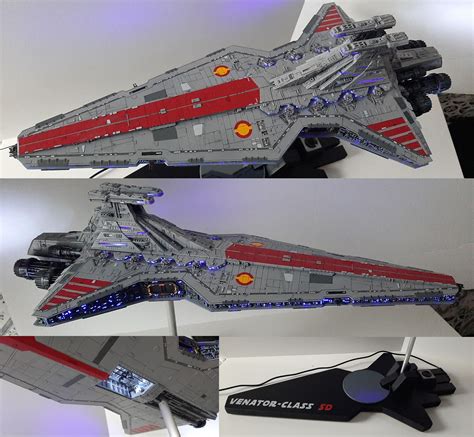 It Is Done Revell Venator Class Star Destroyer Modified With Fiber