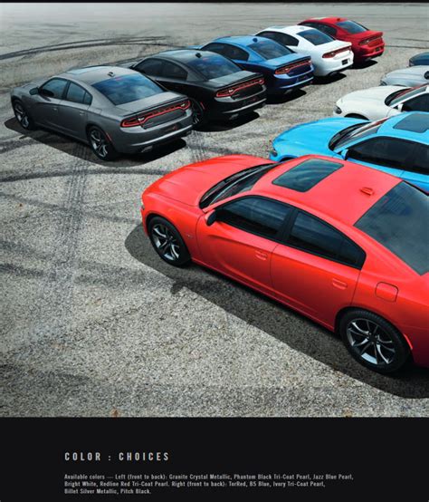 Old Dodge Charger Color Chart