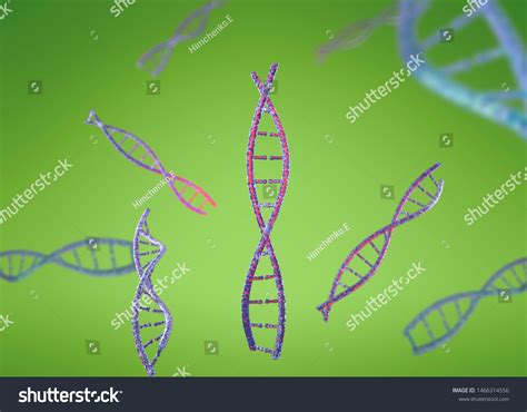 3d Model Dna 3d Render Heredity Stock Illustration 1466314556