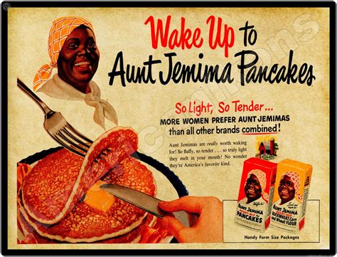 aunt jemima collectible metal sign wake up to aunt jemima s pancakes american ikons