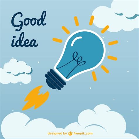 Creative Good Idea Vector Free Download