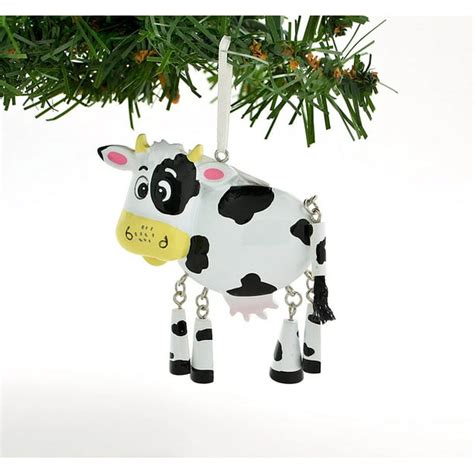 Cow Personalized Christmas Tree Ornament