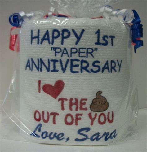 Decided to go down the traditional route? Paper Anniversary First Anniversary for him by ...