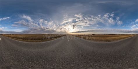 Full Seamless Spherical Hdr Panorama 360 Degrees Angle View On Asphalt