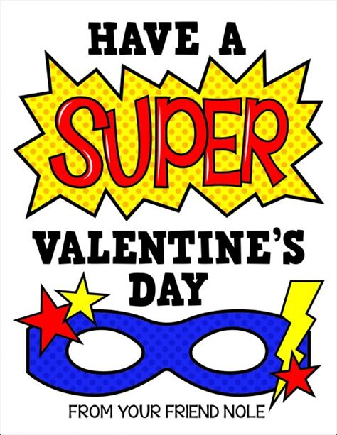 Superhero Personalized Valentines