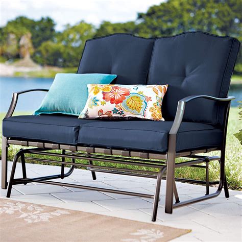 2023 Latest Outdoor Loveseat Gliders With Cushion