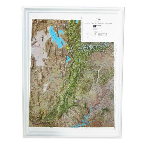 Utah Ncr Series Raised Relief Map By Hubbard Scientific The Map Shop