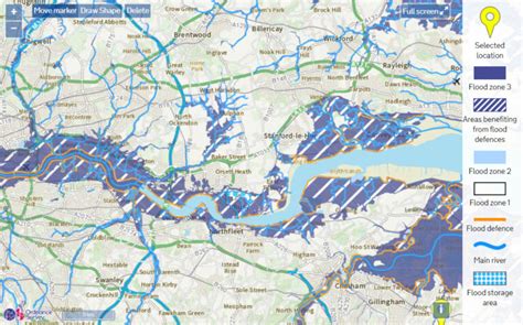 Gov Flood Risk Map Thames Crossing Action Group