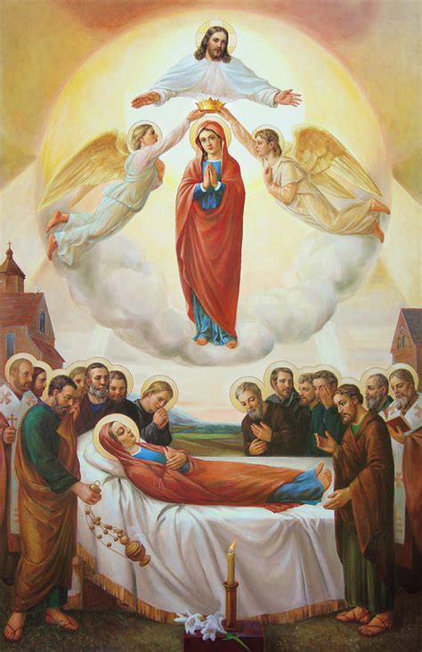 Assumption Of The Blessed Virgin Mary Into Heaven Painting By Svitozar