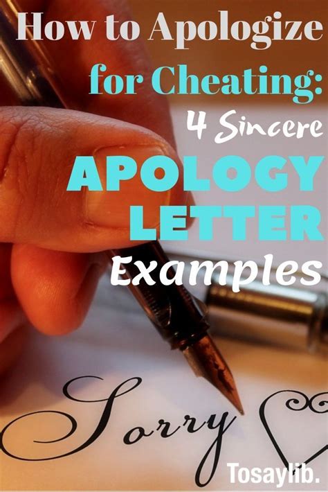 How To Apologize For Cheating 4 Sincere Apology Letter Examples The