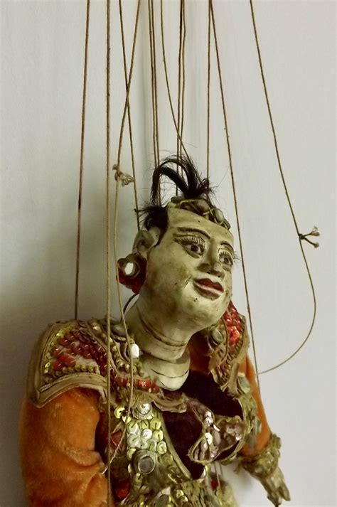 Antique Ornate Asian Hand Carved Burmese Marionette String Etsy