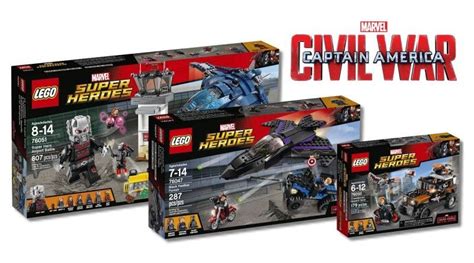 Lego Marvel Captain America Civil War Sets Now Available Idées Lego